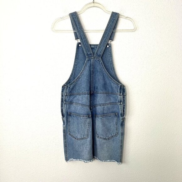 Billabong x Sincerely Jules Fade Away Denim Overalls Dress Womens XS - Picture 3 of 8